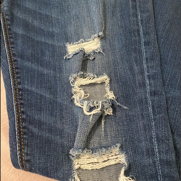 Express Denim Jeans size 6s Legging mid rise - Picture 4 of 7